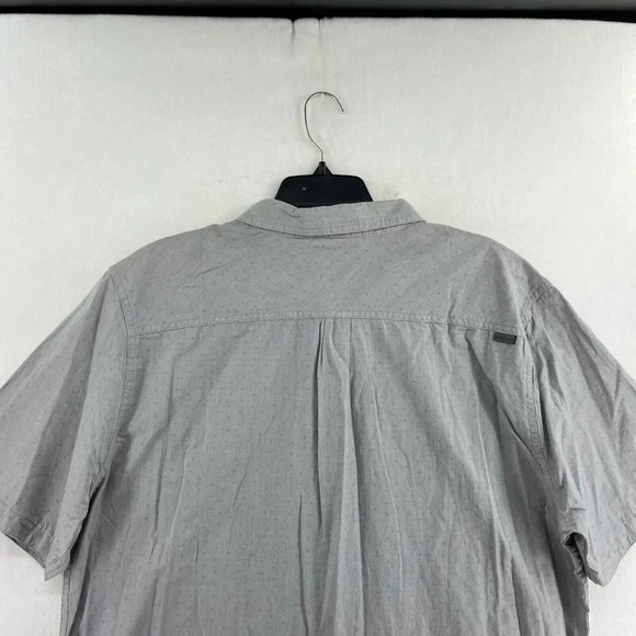 O'Neill Button-Up Shirt Men's Sz 2XL Gray Regular Fit Double Pocket Collared - Picture 8 of 12